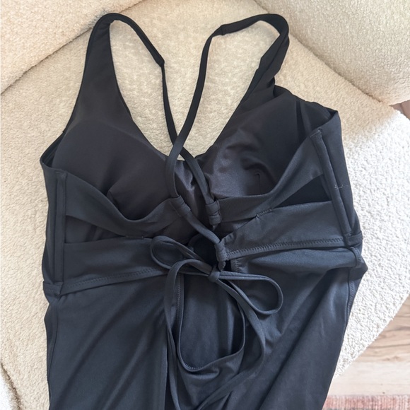 Athleta Black Tie Back Triangle Tankini Swim Top - Picture 13 of 13